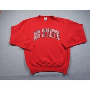 Vintage NC State Sweatshirt Mens Medium Red Crewneck North Carolina College